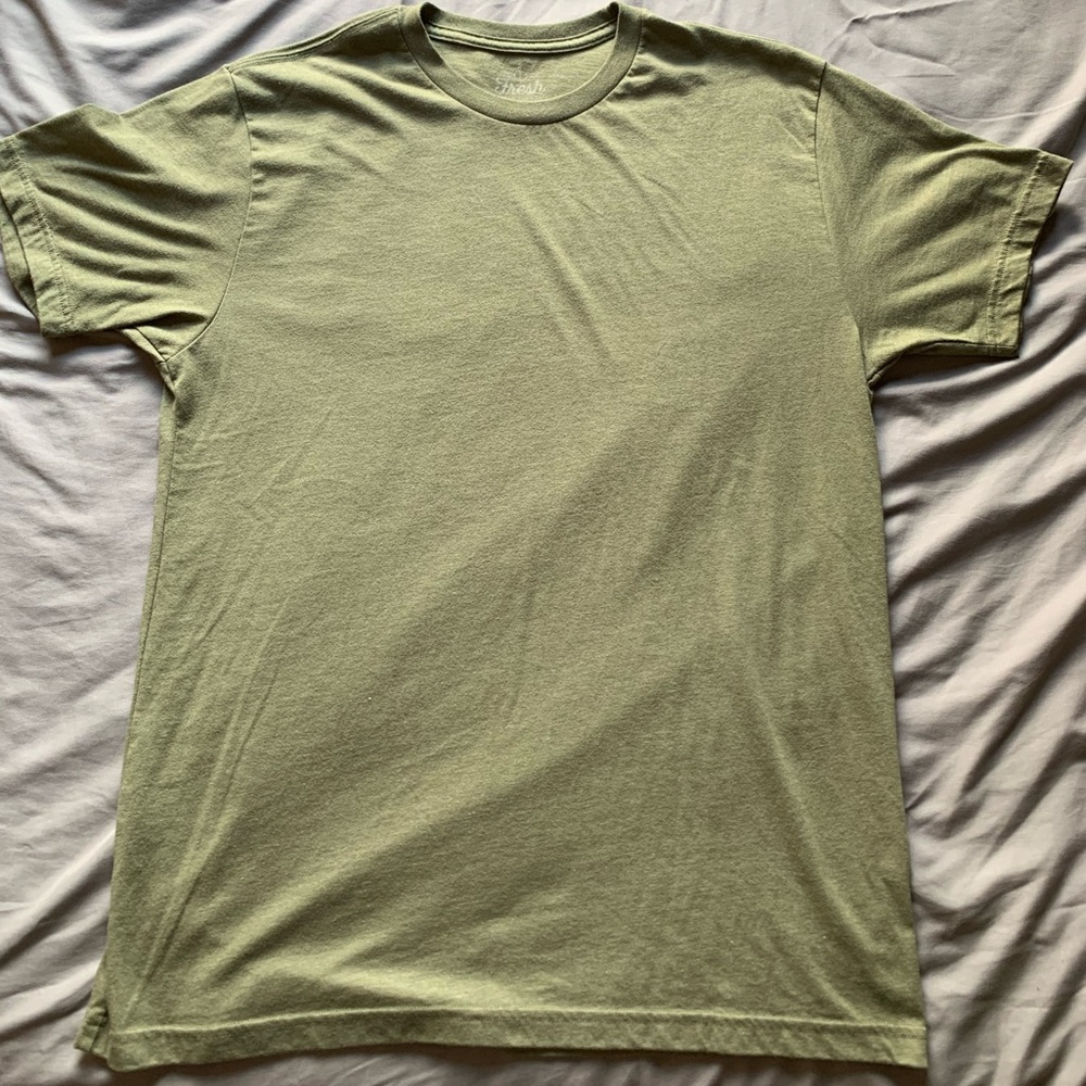 X2 Fresh Clean Tees TShirts. Green and White
